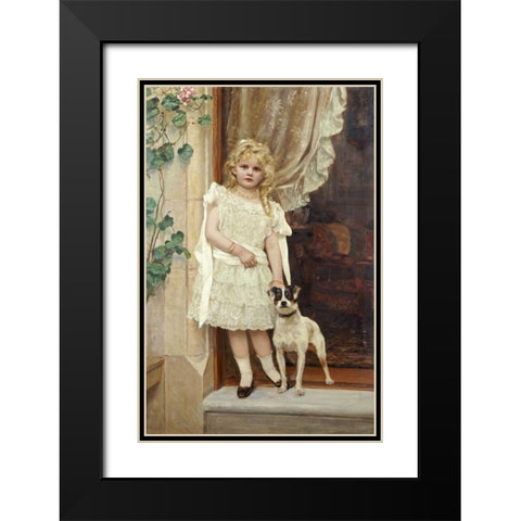 My Best Friend Black Modern Wood Framed Art Print with Double Matting by Crawford, Robert Cree