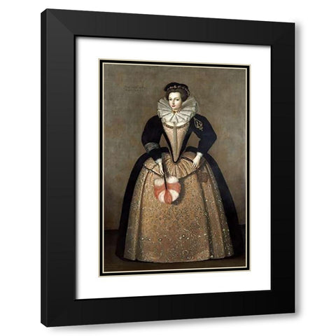 Elizabeth Sydenham, Lady Drake Black Modern Wood Framed Art Print with Double Matting by English School