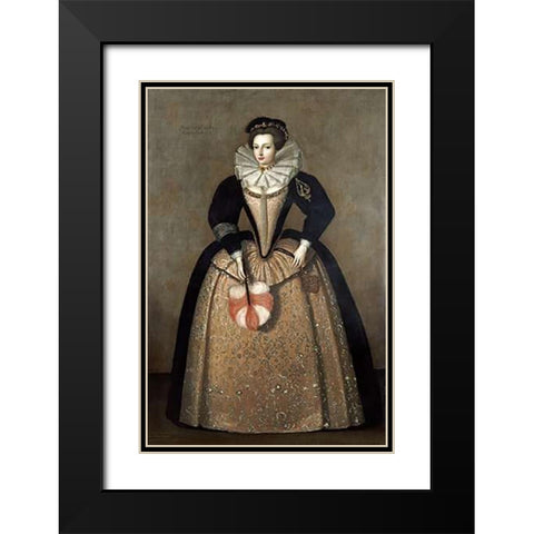 Elizabeth Sydenham, Lady Drake Black Modern Wood Framed Art Print with Double Matting by English School