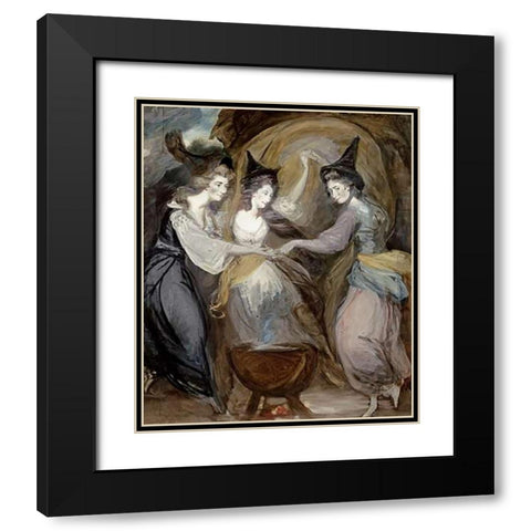 Duchess of Devonshire Black Modern Wood Framed Art Print with Double Matting by Gardner, Daniel