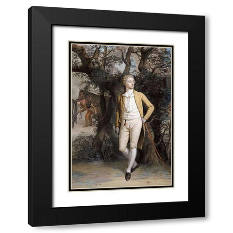 Arthur Hill, 2nd Marquess of Downshire Black Modern Wood Framed Art Print with Double Matting by Hamilton, Hugh Douglas