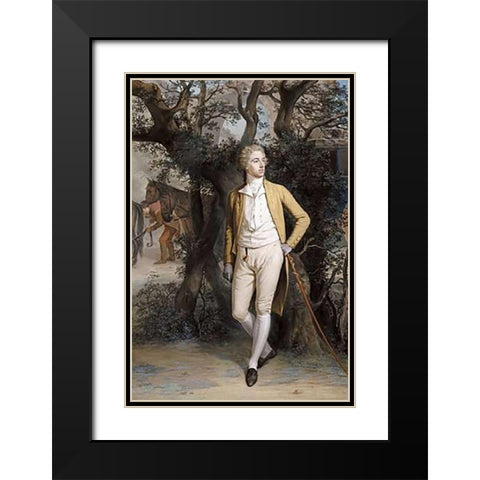 Arthur Hill, 2nd Marquess of Downshire Black Modern Wood Framed Art Print with Double Matting by Hamilton, Hugh Douglas