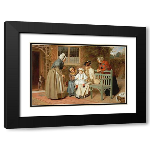 The Centre of Attraction Black Modern Wood Framed Art Print with Double Matting by Hayllar, James
