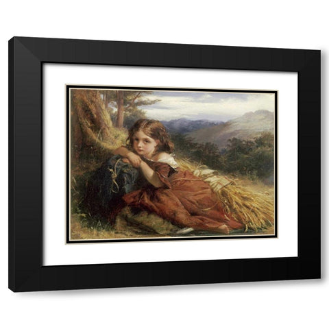 An Autumn Afternoon Black Modern Wood Framed Art Print with Double Matting by Herdman, Robert