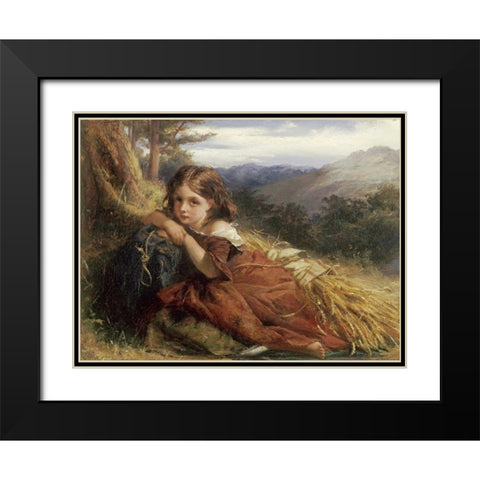 An Autumn Afternoon Black Modern Wood Framed Art Print with Double Matting by Herdman, Robert