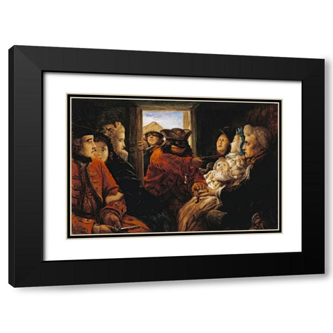Your Money Or Your Life Black Modern Wood Framed Art Print with Double Matting by Joy, Thomas Musgrove