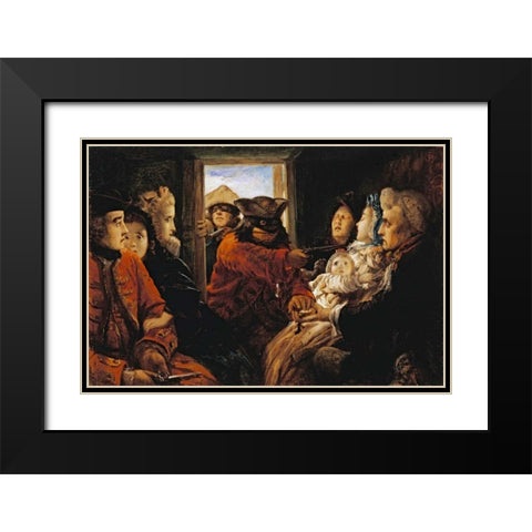 Your Money Or Your Life Black Modern Wood Framed Art Print with Double Matting by Joy, Thomas Musgrove
