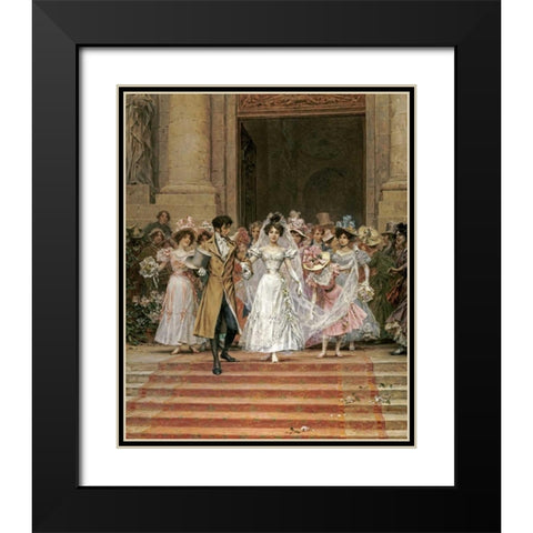 After The Wedding Black Modern Wood Framed Art Print with Double Matting by Kaemmerer, Frederik Hendrik