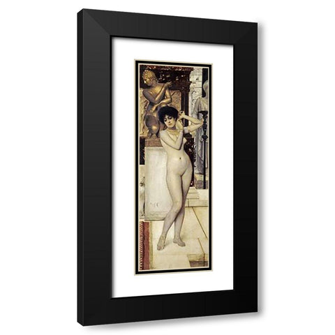 Skigge Und Eingelstudie Fur Die Allegorie Der Skulptur Black Modern Wood Framed Art Print with Double Matting by Klimt, Gustav
