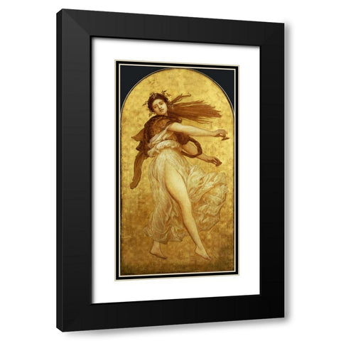 The Dance of The Cymbalists Black Modern Wood Framed Art Print with Double Matting by Leighton, Lord Frederick