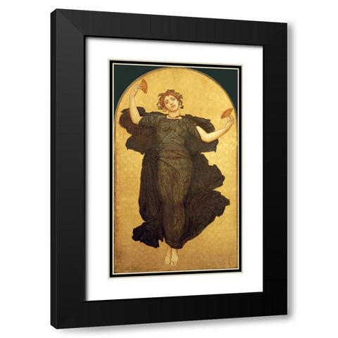 The Dance of The Cymbalists Black Modern Wood Framed Art Print with Double Matting by Leighton, Lord Frederick