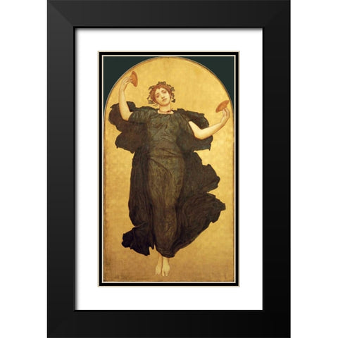 The Dance of The Cymbalists Black Modern Wood Framed Art Print with Double Matting by Leighton, Lord Frederick