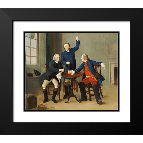 The Toast Black Modern Wood Framed Art Print with Double Matting by Nasmyth, Alexander