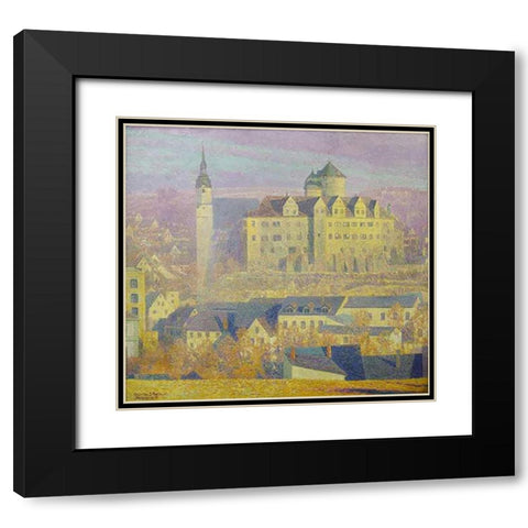 Zschopau Black Modern Wood Framed Art Print with Double Matting by Palmie, Charles