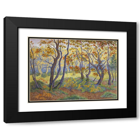 The Clearing Black Modern Wood Framed Art Print with Double Matting by Ranson, Paul