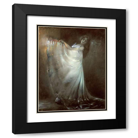 Die Tanzerin Black Modern Wood Framed Art Print with Double Matting by Scherer, Jan Baptist