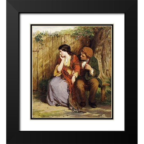 Moment of Suspense Black Modern Wood Framed Art Print with Double Matting by Smith, George