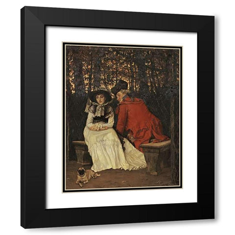 Unaccepted Black Modern Wood Framed Art Print with Double Matting by Tissot, James Jacques