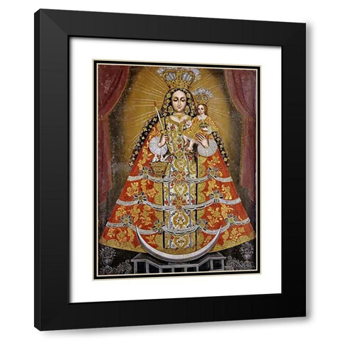 Nuestra Senora De La Concepcion Black Modern Wood Framed Art Print with Double Matting by Vidal, Domingo