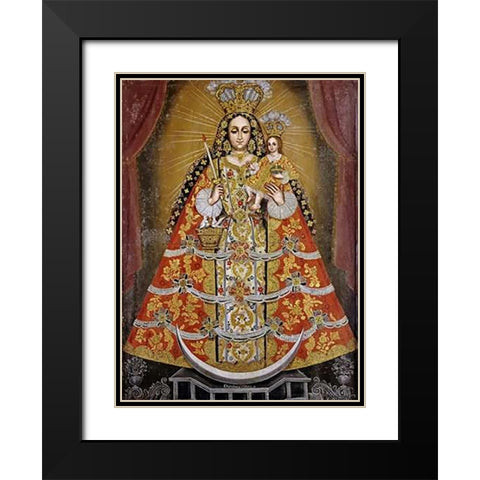 Nuestra Senora De La Concepcion Black Modern Wood Framed Art Print with Double Matting by Vidal, Domingo