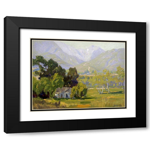 Canyon Near Ojai Black Modern Wood Framed Art Print with Double Matting by Wachtel, Elmer