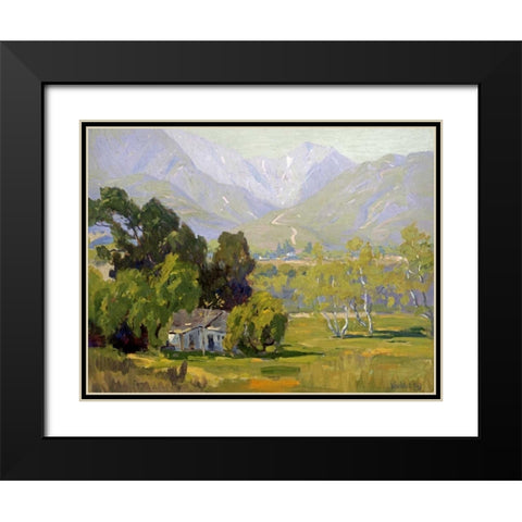 Canyon Near Ojai Black Modern Wood Framed Art Print with Double Matting by Wachtel, Elmer