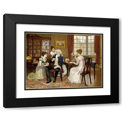 Taken By Storm Black Modern Wood Framed Art Print with Double Matting by Wood, Charles Haigh