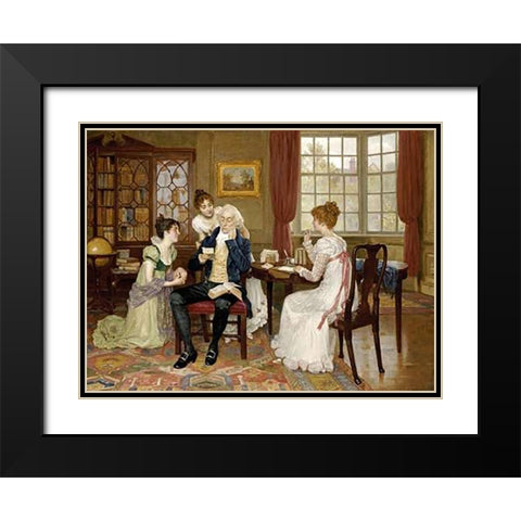 Taken By Storm Black Modern Wood Framed Art Print with Double Matting by Wood, Charles Haigh