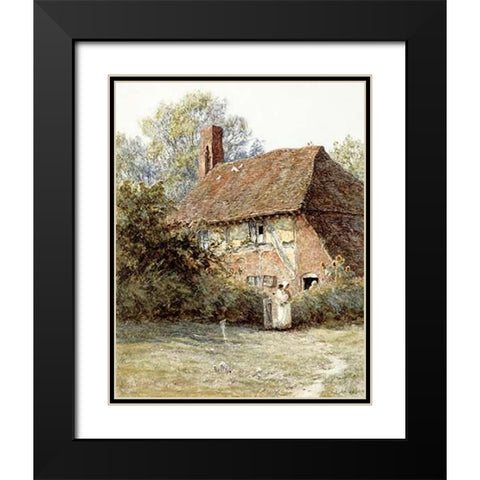 Near Westerham, Kent Black Modern Wood Framed Art Print with Double Matting by Allingham, Helen