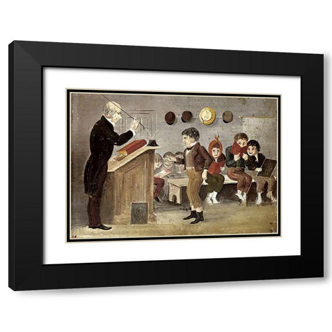 The School of Hard Knocks Black Modern Wood Framed Art Print with Double Matting by American School