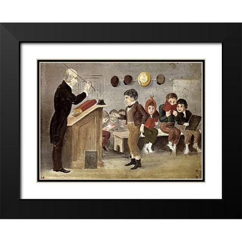 The School of Hard Knocks Black Modern Wood Framed Art Print with Double Matting by American School
