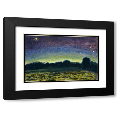 Dawn Black Modern Wood Framed Art Print with Double Matting by Atl, Dr