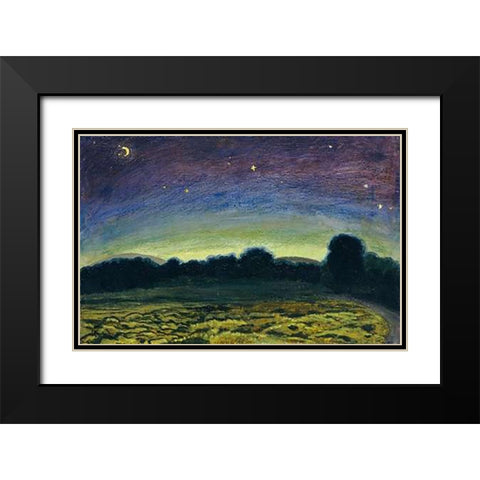 Dawn Black Modern Wood Framed Art Print with Double Matting by Atl, Dr