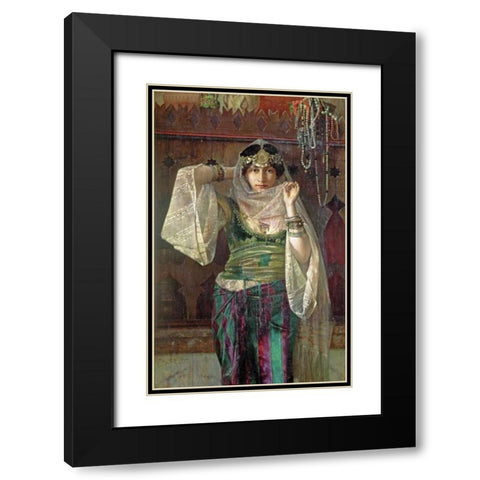 The Queen of The Harem Black Modern Wood Framed Art Print with Double Matting by Bredt, Ferdinand Max