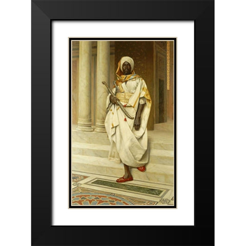The Emir Black Modern Wood Framed Art Print with Double Matting by Deutsch, Ludwig