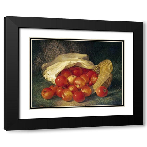 Autumns Bounty Black Modern Wood Framed Art Print with Double Matting by Dunning, Robert Spear