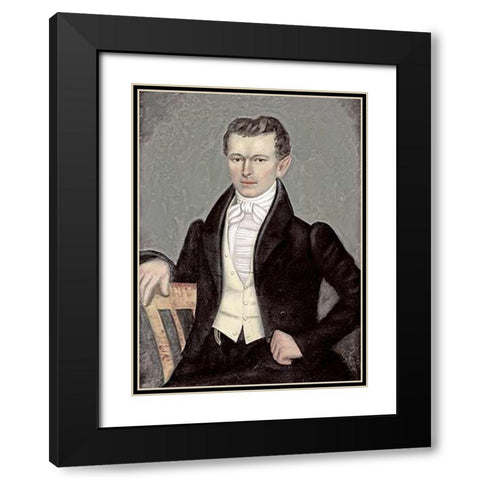 William Ely Cheney Black Modern Wood Framed Art Print with Double Matting by Field, Erastus Salisbury