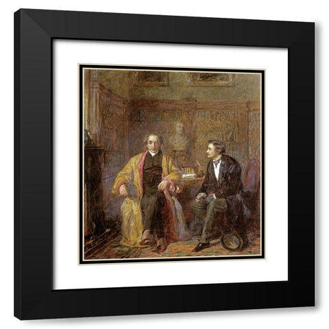 Hope Black Modern Wood Framed Art Print with Double Matting by Frith, William Powell