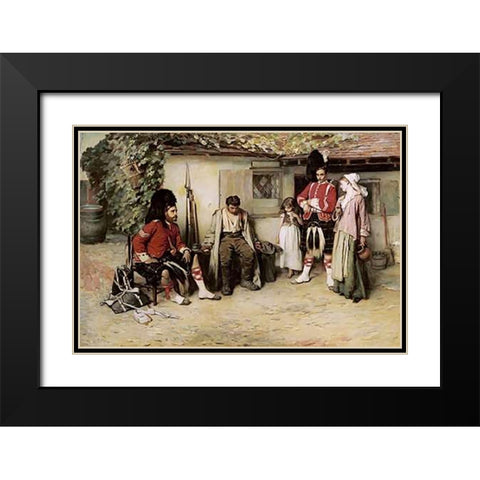 Deserted Black Modern Wood Framed Art Print with Double Matting by Holl, Frank