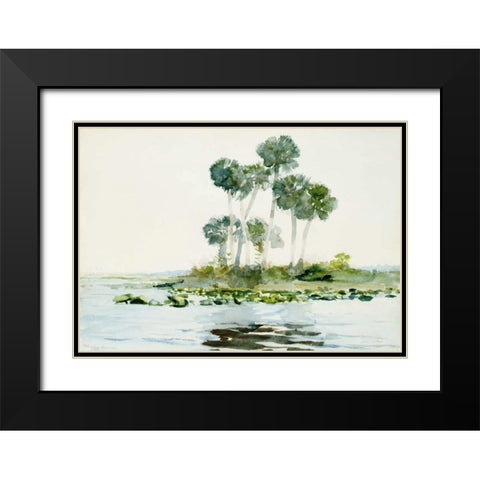 St. Johns River, Florida Black Modern Wood Framed Art Print with Double Matting by Homer, Winslow