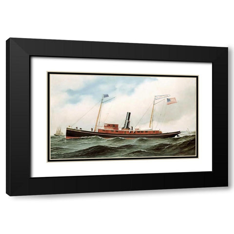 Storm King Black Modern Wood Framed Art Print with Double Matting by Jacobsen, Antonio