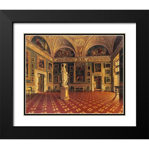 Sala DellIliad, Pitti Palace, Florence Black Modern Wood Framed Art Print with Double Matting by Maestosi, Francesco