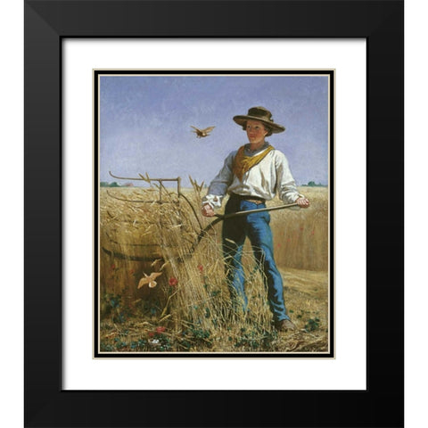 The Invasion Black Modern Wood Framed Art Print with Double Matting by Mayer, Frank Blackwell