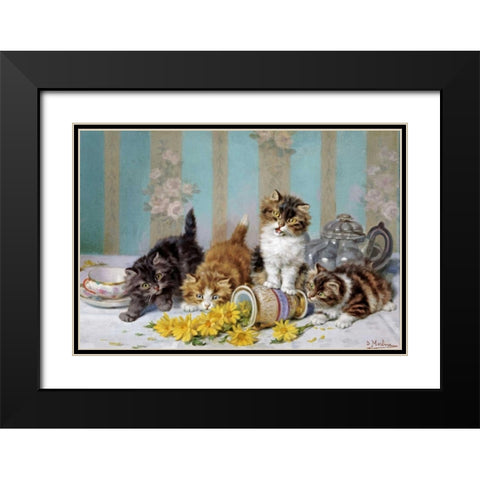 The Accident Black Modern Wood Framed Art Print with Double Matting by Merlin, Daniel