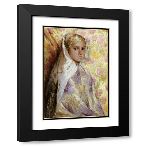 Eastern Souvenir Black Modern Wood Framed Art Print with Double Matting by Mueller, Alexander