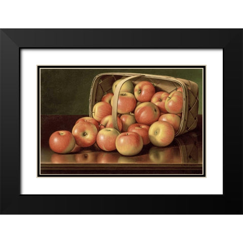 Apples Black Modern Wood Framed Art Print with Double Matting by Prentice, Levi Wells