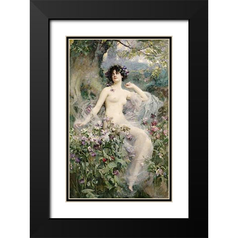 Songs of The Morning Black Modern Wood Framed Art Print with Double Matting by Rae, Henrietta