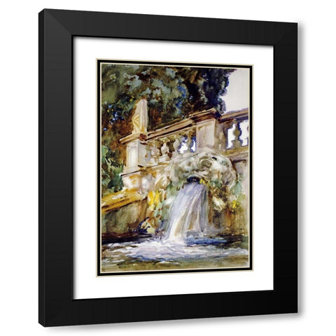 Villa Torlonia, Frascati Black Modern Wood Framed Art Print with Double Matting by Sargent, John Singer