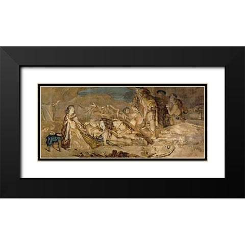 Prince Charles Edward Stuart Black Modern Wood Framed Art Print with Double Matting by Verbeocken, H.