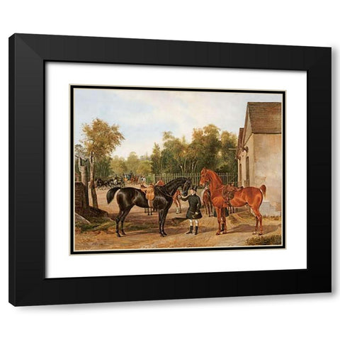 Preparing For The Ride Black Modern Wood Framed Art Print with Double Matting by Von Zellenberg, Franz Zeller